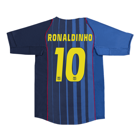 Retro RONALDINHO #10 2004/05 Barcelona Away Cheap Soccer Jersey Go Soccer World Shop