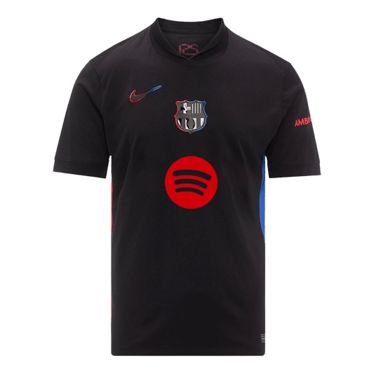 Barcelona Away Cheap Soccer Jersey 2024/25 - Spotify Logo Without Text Go Soccer World Shop